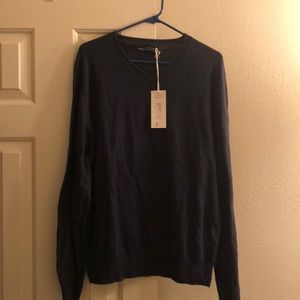 Navy five four V-neck sweater